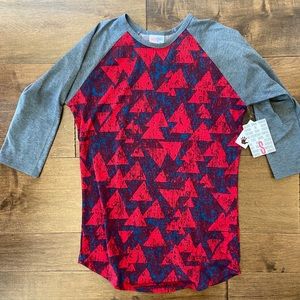 LulaRoe Randy 3/4 Mountain Baseball Tee